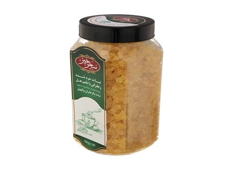 خرید و قیمت نبات خرد شده زعفرانی سحر خیز 500 گرم + فروش عمده